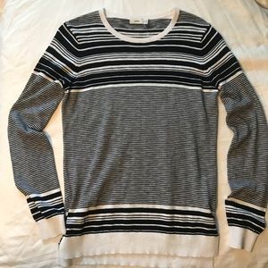 New Vince graphic stripe cotton sweater XS